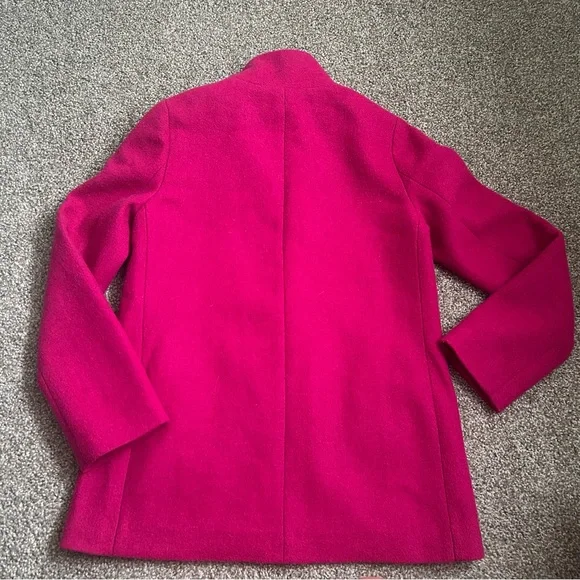J.Crew Pink coat in Italian stadium-cloth wool - Picture 5 of 5